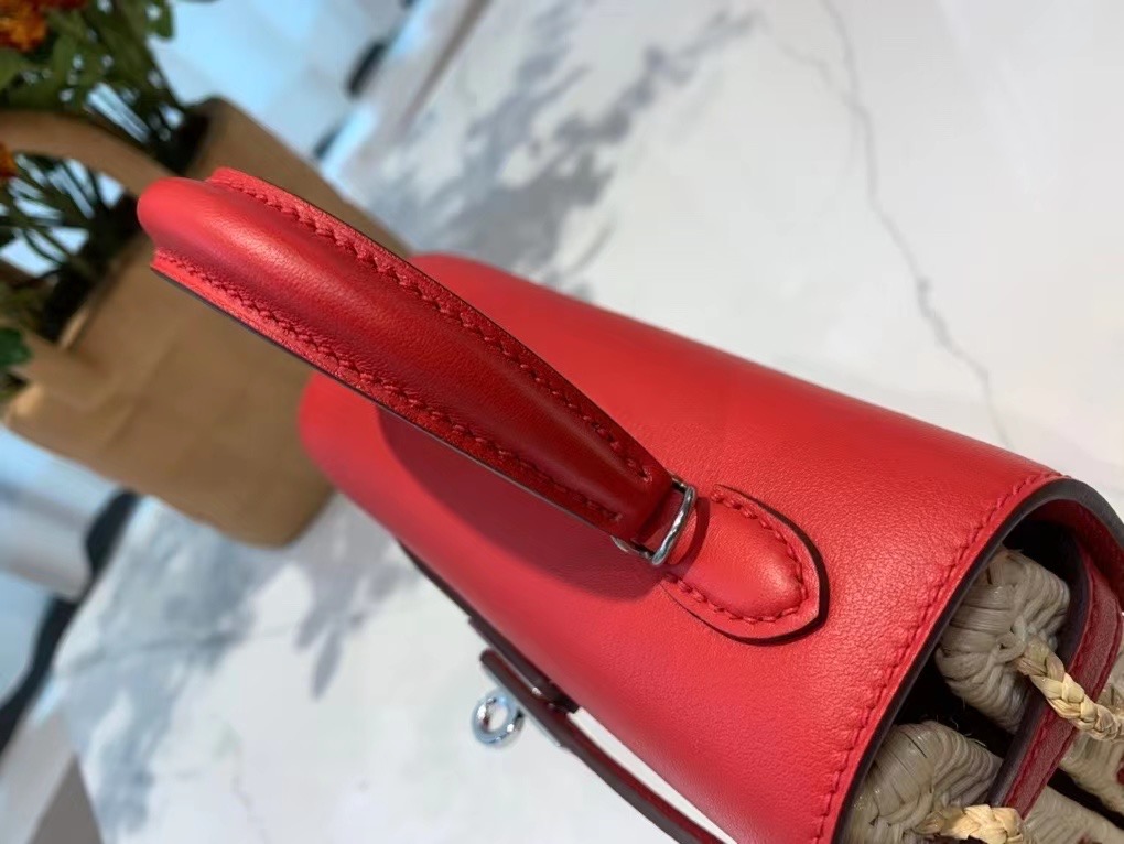 VIP一级品  hm minikl picnic野餐包   ❤️S3 Rose de coeur 心红色（swift皮）  mini2代的经典著作