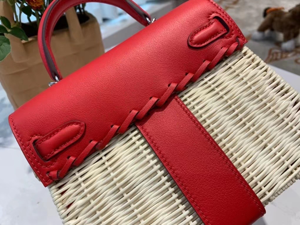 VIP一级品  hm minikl picnic野餐包   ❤️S3 Rose de coeur 心红色（swift皮）  mini2代的经典著作
