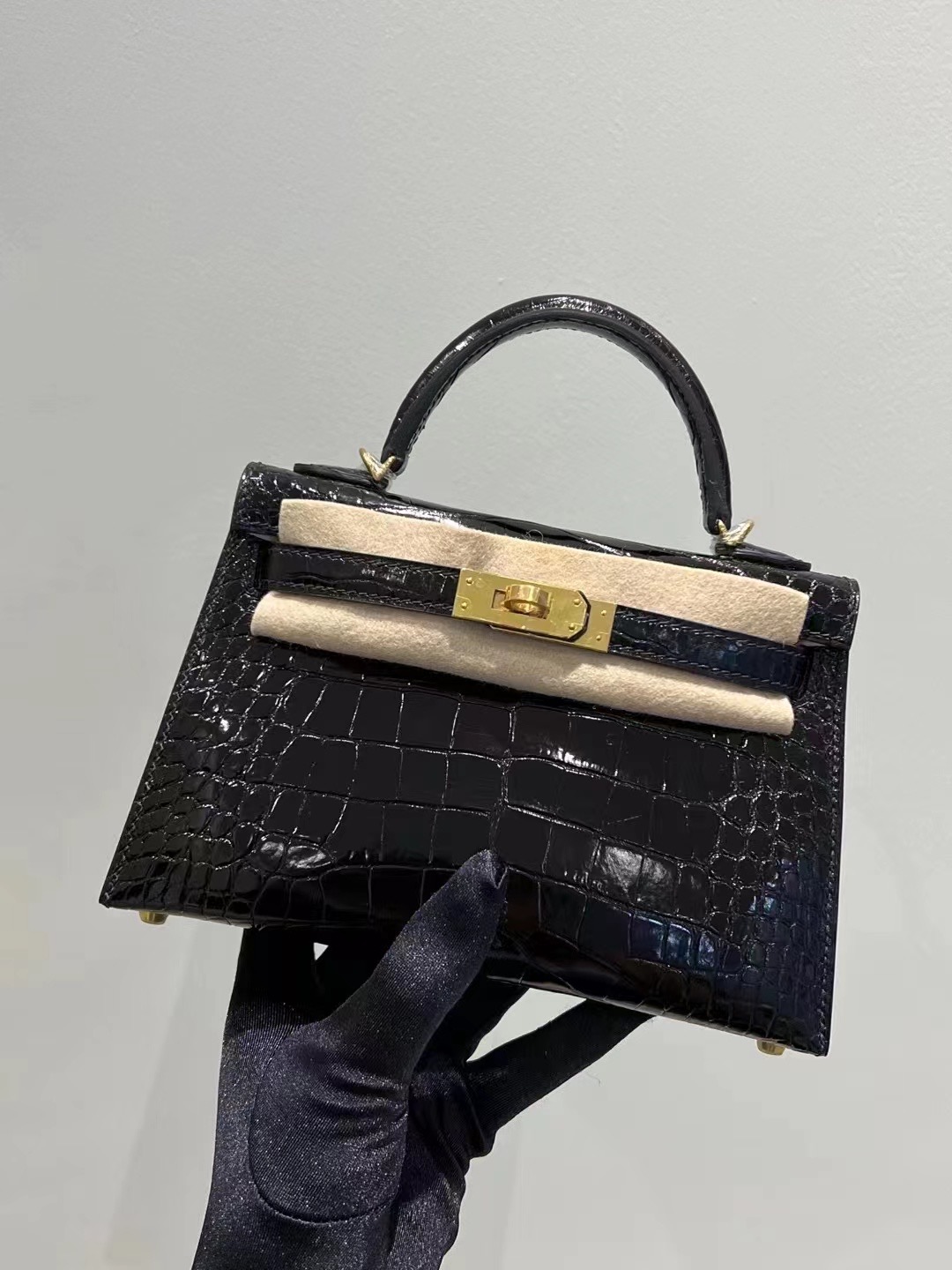 HM KL Mini II 2代 89 Noir Alligator Crocodile