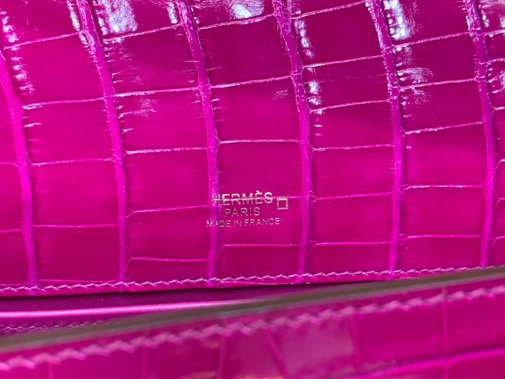 VIP一级品 kl一代 美洲鳄  J5 rose sheherazade 天方夜谭紫/金扣 手工缝制
