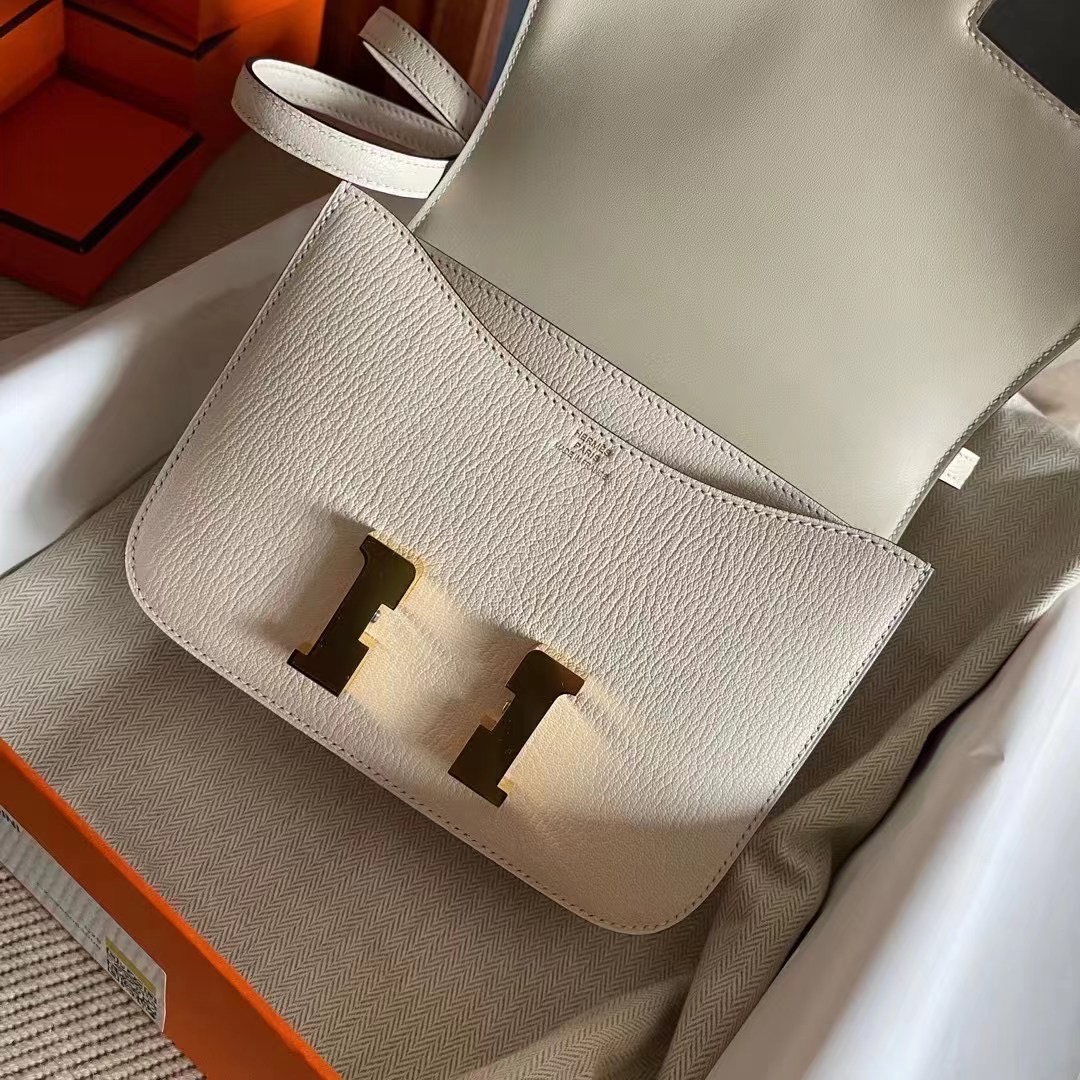 constance 19 山羊皮  i2奶油白  金