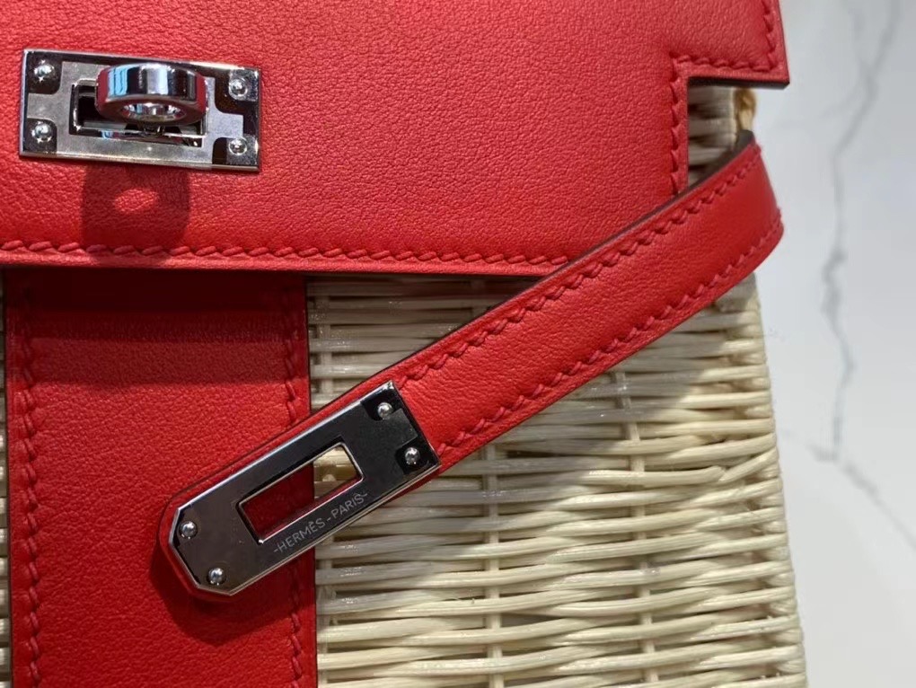VIP一级品  hm minikl picnic野餐包   ❤️S3 Rose de coeur 心红色（swift皮）  mini2代的经典著作
