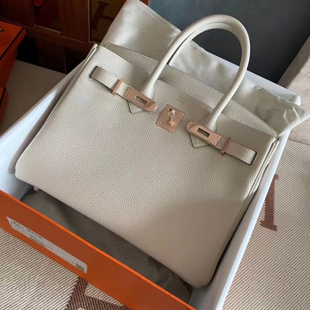 BK 30 togo 10 craie 奶昔白  rose gold hw 玫瑰金