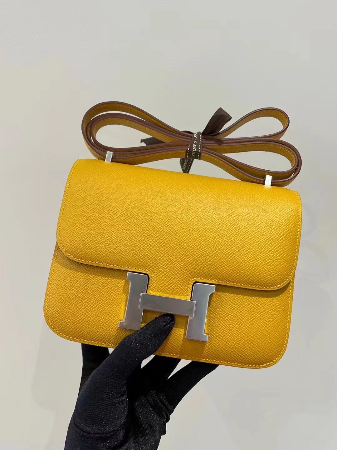 Taiwan Hermès Constance 18 Epsom 9D Jaune Ambe