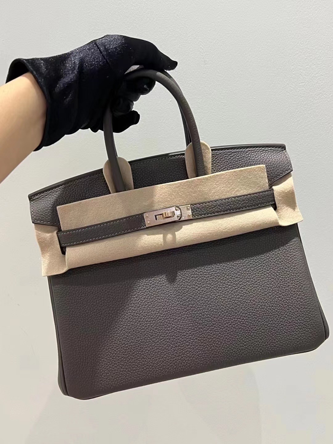 Dubai HM BK 25cm Togo Gris Elephant Rose Gold
