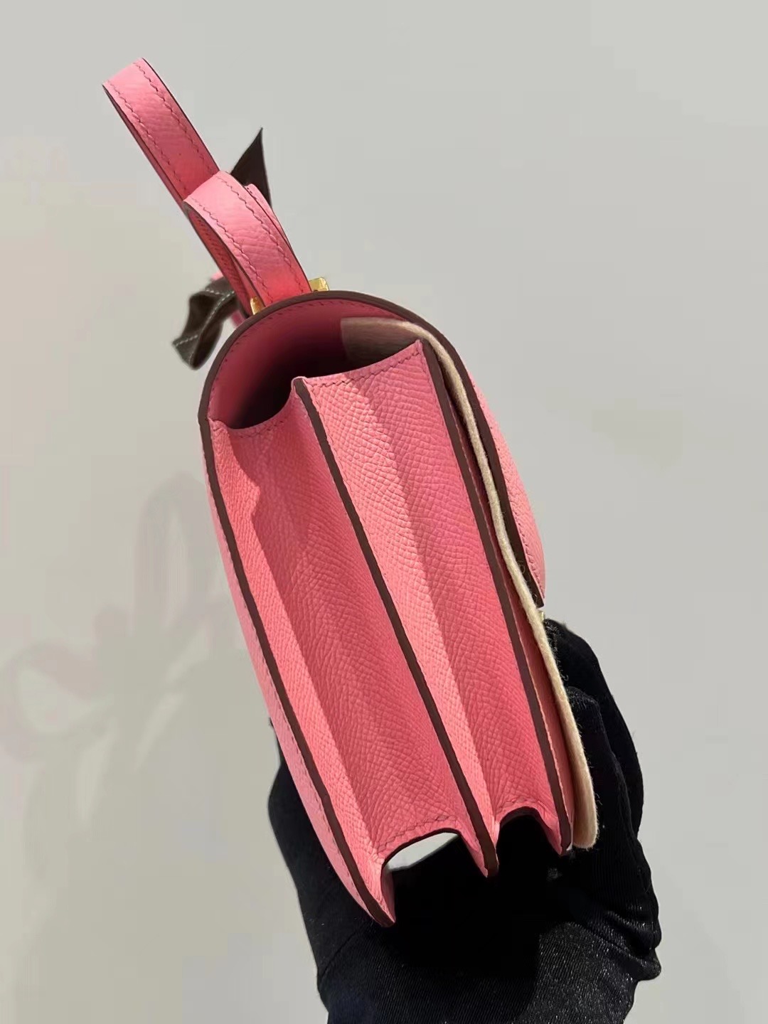 Qatar Doha Hermès Constance 24cm Epsom 1Q Rose Confetti GHW