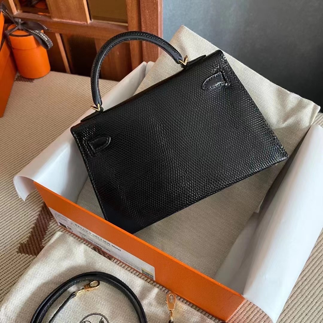 HM kl mini 1 lizard leather color 89 noir