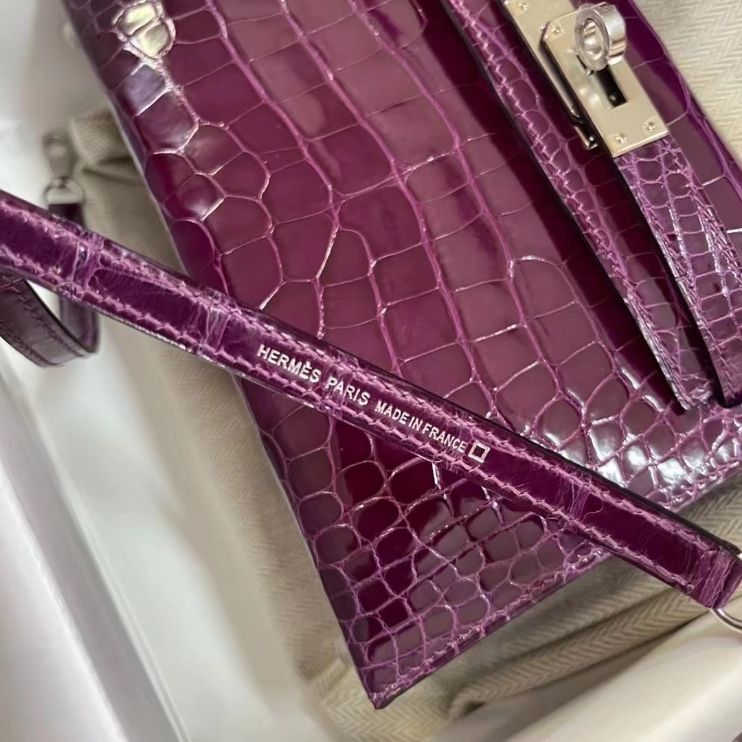 Saudi Arabia HM MiniKL N5 Cassis 加仑紫 Shiny alligator crocodile