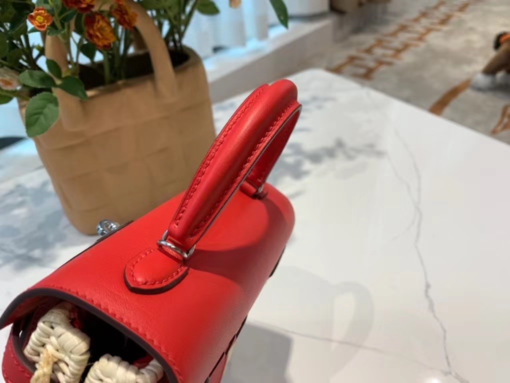 VIP一级品  hm minikl picnic野餐包   ❤️S3 Rose de coeur 心红色（swift皮）  mini2代的经典著作