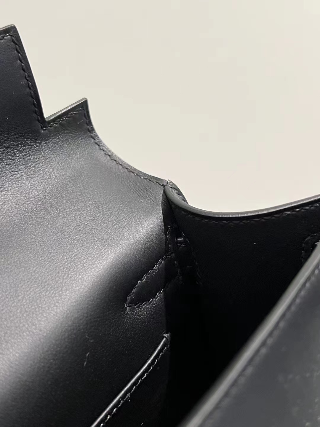 HM MiniKL Pochette 22cm Swift calfskin牛皮 CK89黑色 金扣