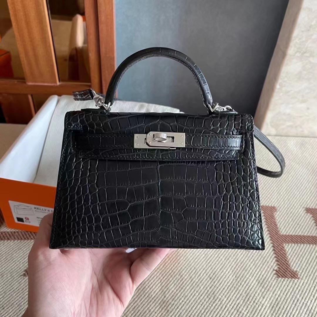 HM KL mini 2 Crocodile Alligator 89 Noir