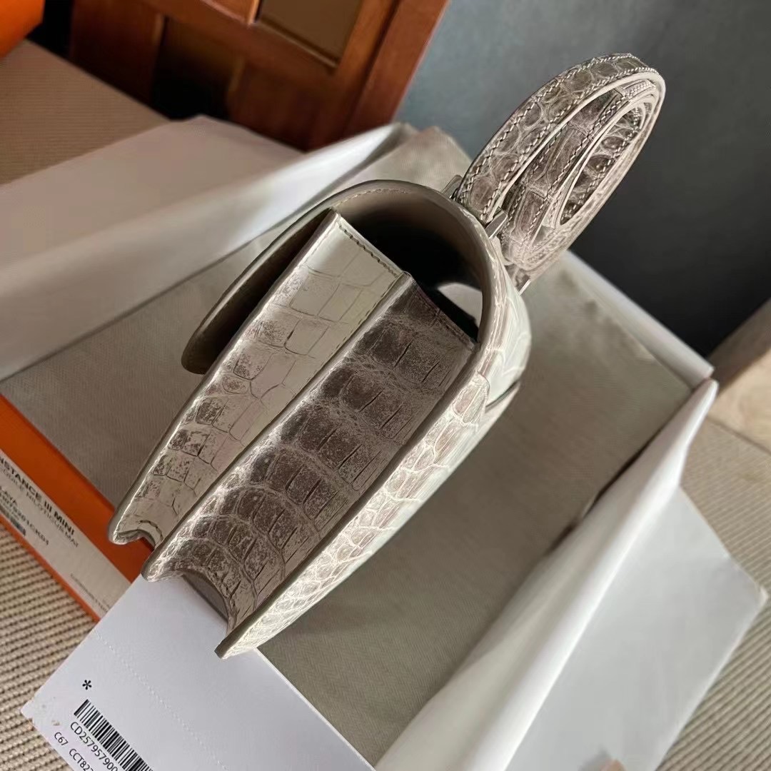 United Arab Emirates HM Constance 24cm 喜马拉雅 01 BLANC Niloticus Crocodile Himalayan