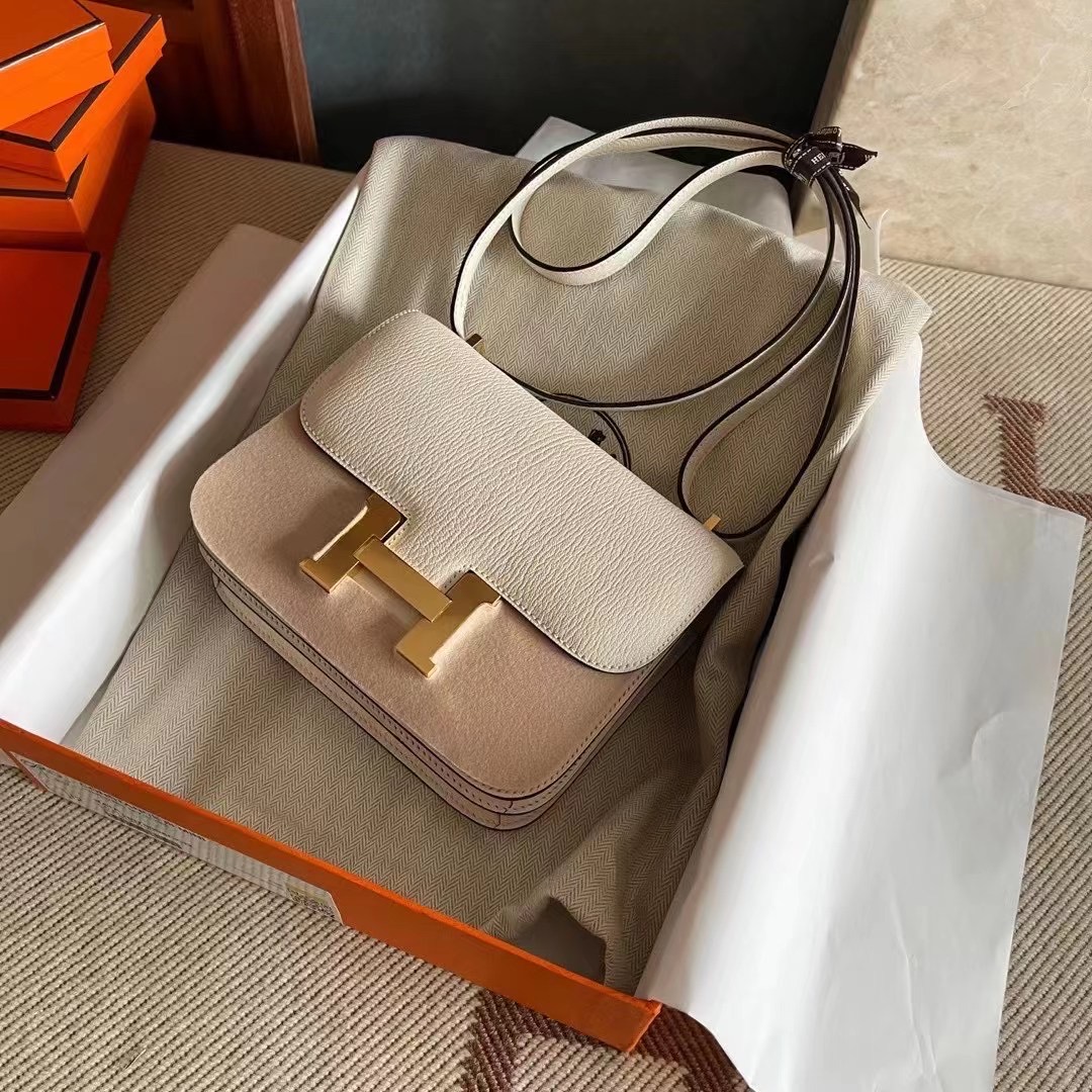 constance 19 山羊皮  i2奶油白  金