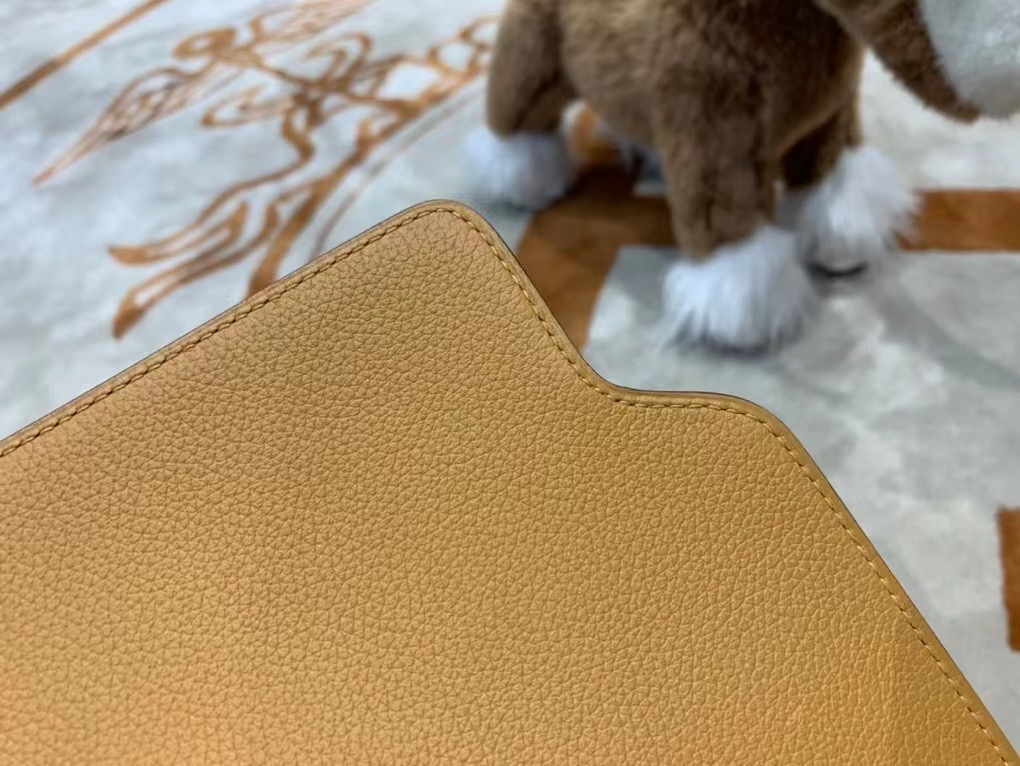 VIP一级品 RL 猪鼻包 18cm 4B biscuit 饼干色/金扣 Evercolor皮 手工缝制 臻品鉴赏 现货拍摄🎬
