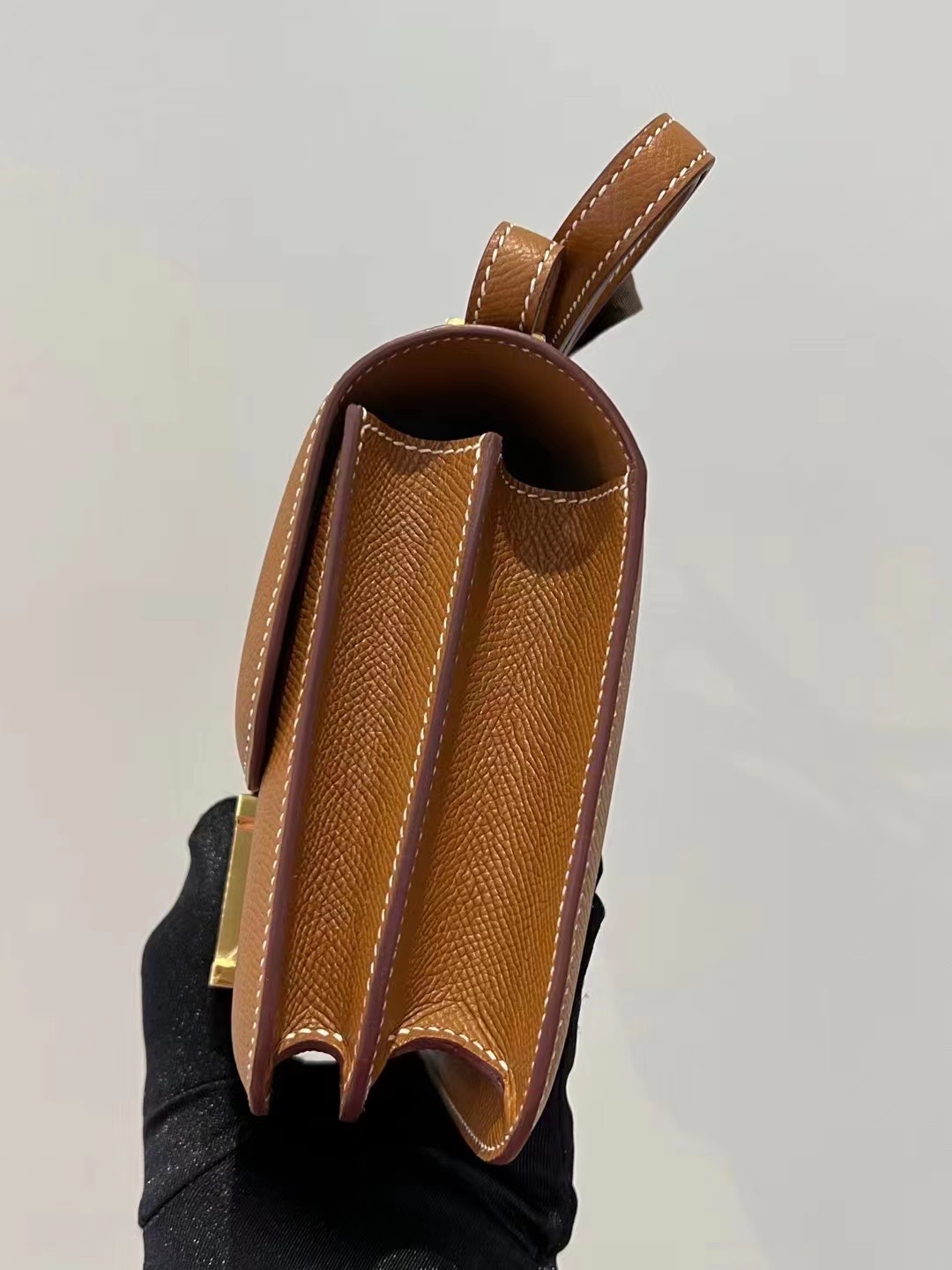 Saudi Arabia HM Constance 19cm Epsom 37 Gold 金棕色 金扣