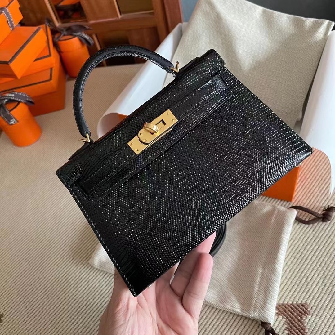 HM kl mini 1 lizard leather color 89 noir