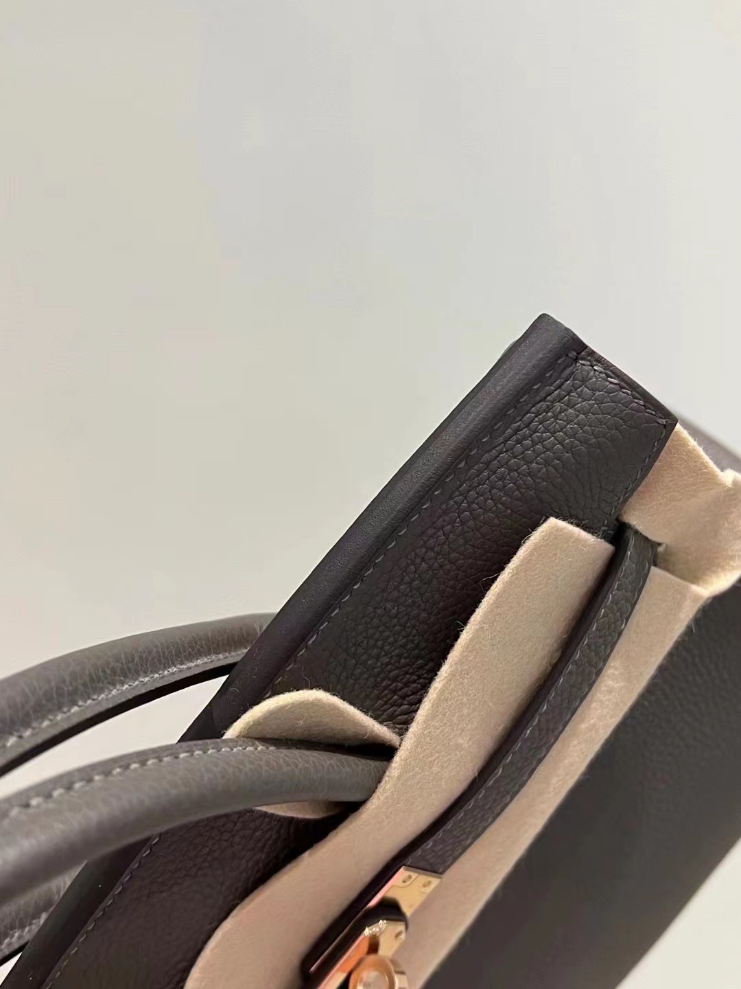 Dubai HM BK 25cm Togo Gris Elephant Rose Gold