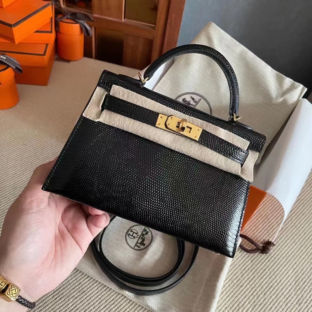 HM kl mini 1 lizard leather color 89 noir