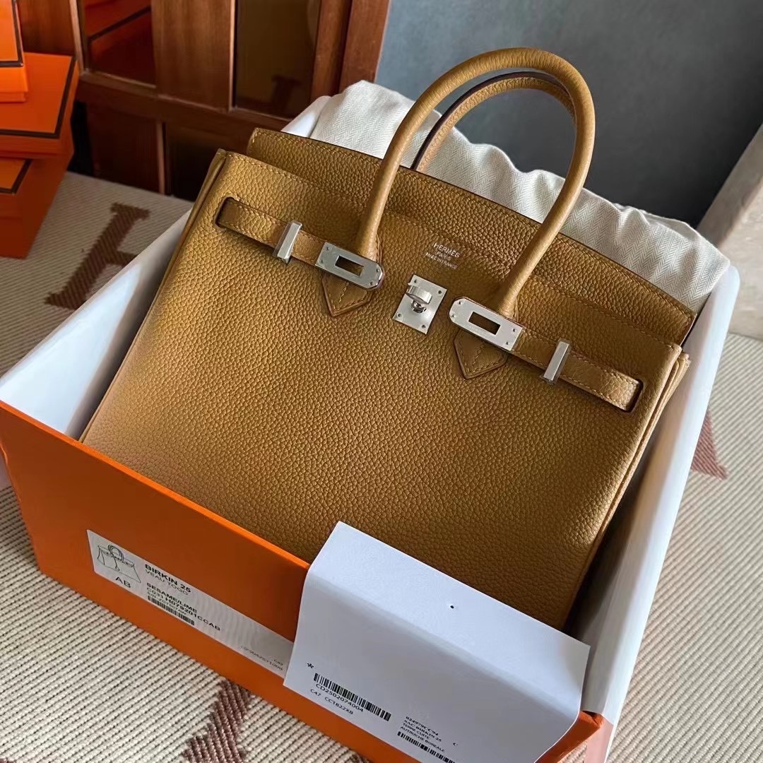BK 25 togo 2S 芝麻色拼柠檬黄  银
