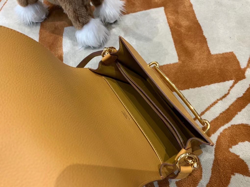VIP一级品 RL 猪鼻包 18cm 4B biscuit 饼干色/金扣 Evercolor皮 手工缝制 臻品鉴赏 现货拍摄🎬