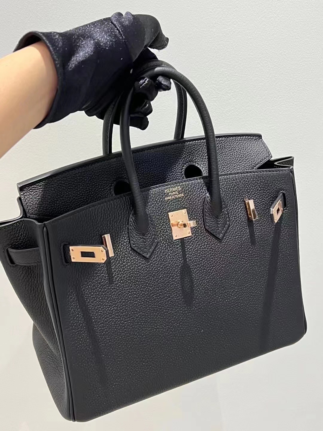 HM BK 25cm Togo 89 Noir GHW