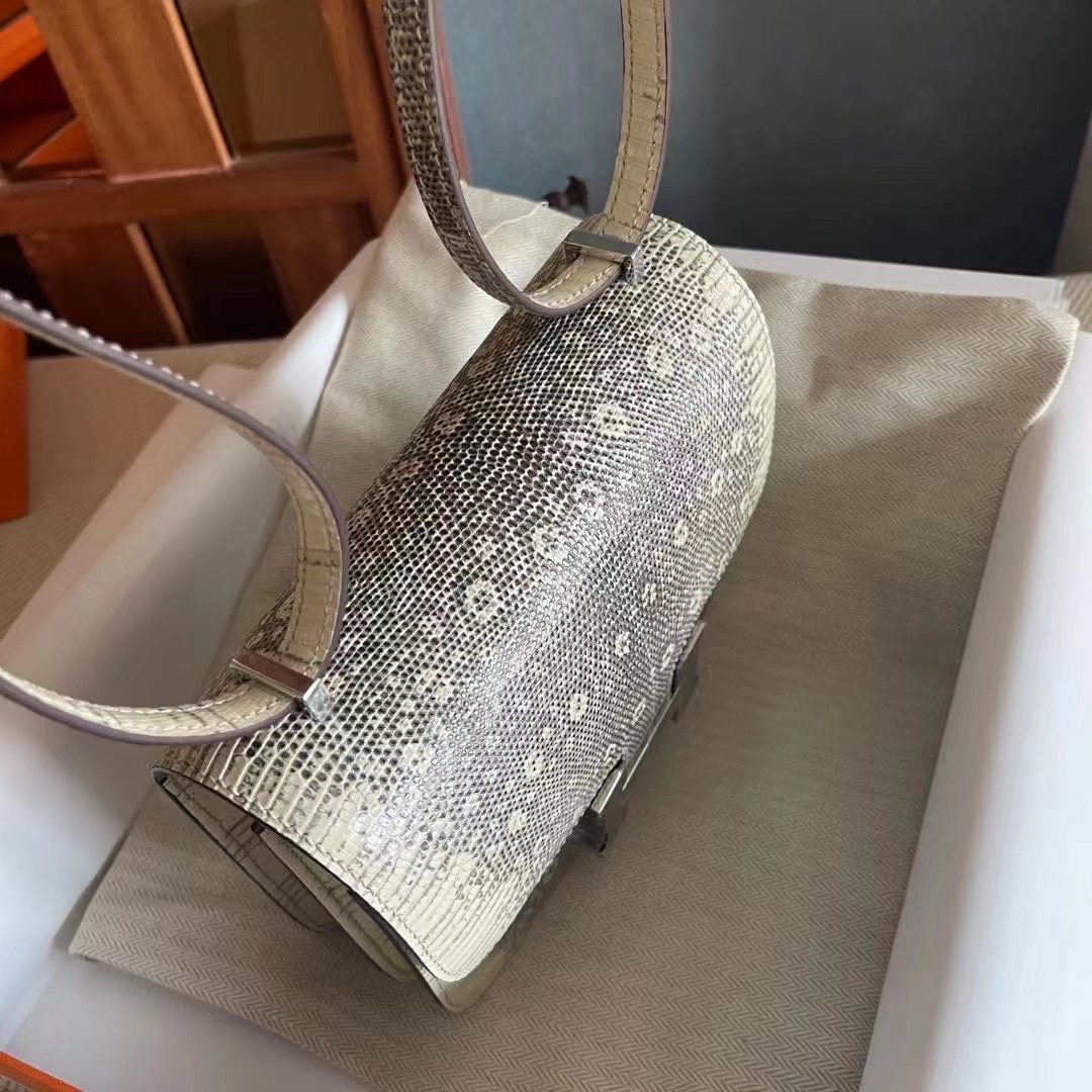 constance 19 lizard 蜥蜴皮 1B自然色  银
