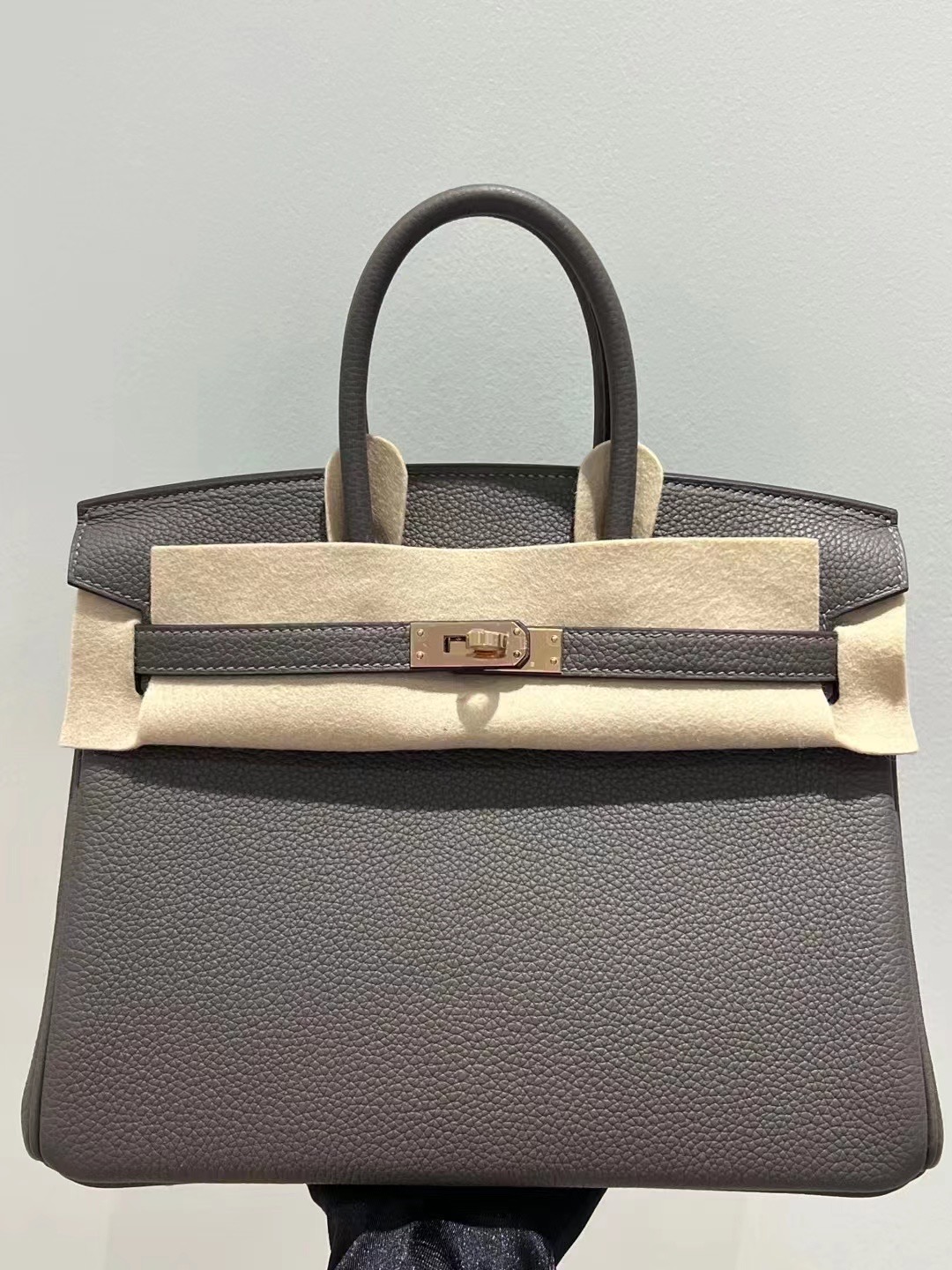 Dubai HM BK 25cm Togo Gris Elephant Rose Gold