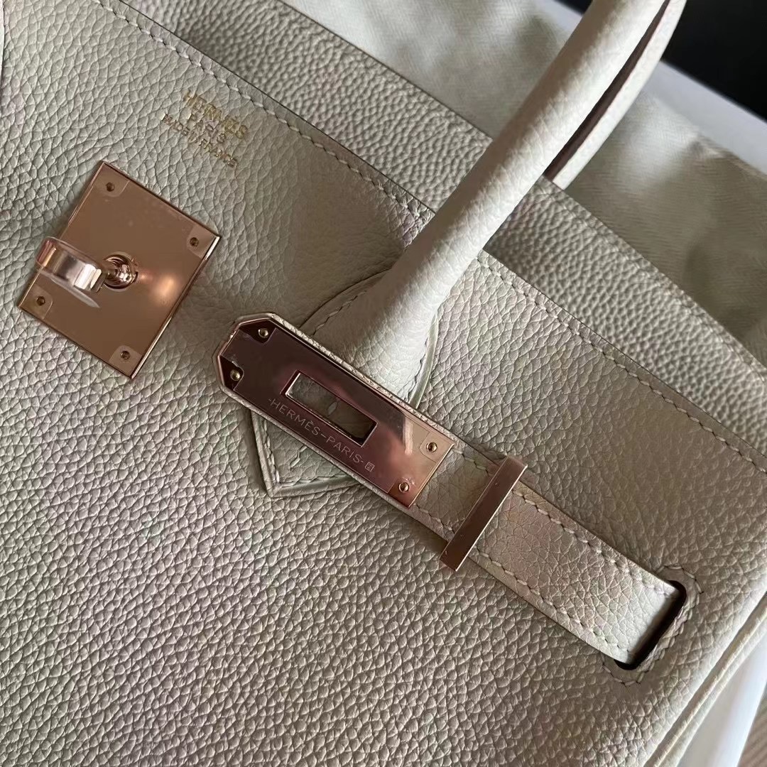 BK 30 togo 10 craie 奶昔白  rose gold hw 玫瑰金