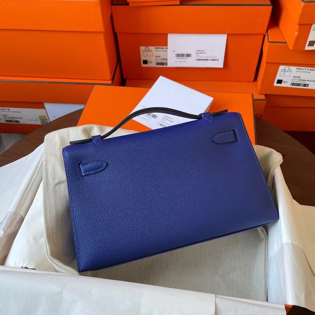 KL Pochette 一代 Epsom 皮 7T blue electric 电光蓝 银扣
