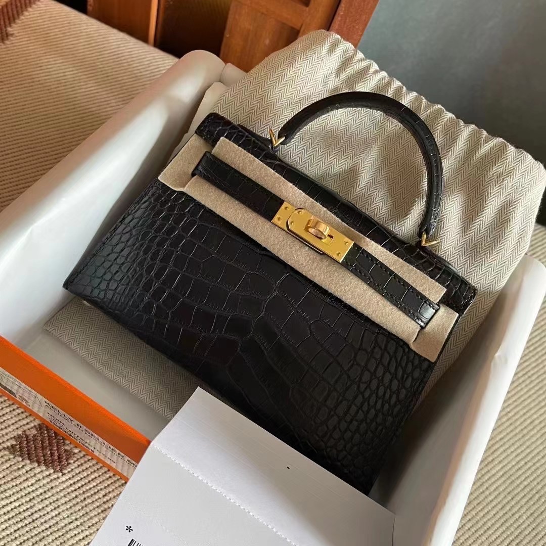 HM KL mini 2 Crocodile Alligator 89 Noir