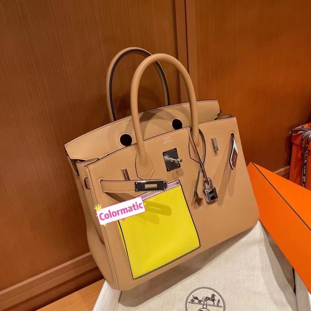 爱马仕包包(Sydney)澳大利亚全球购 2022春夏新品 Hermès Colormatic BK 30 Swift 银扣