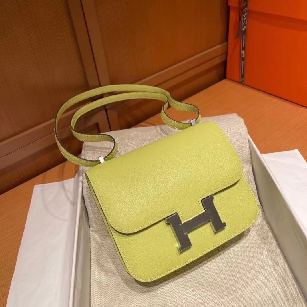 Hermès Constance 18 R9 Jaune Bourgeon PHW All handmade