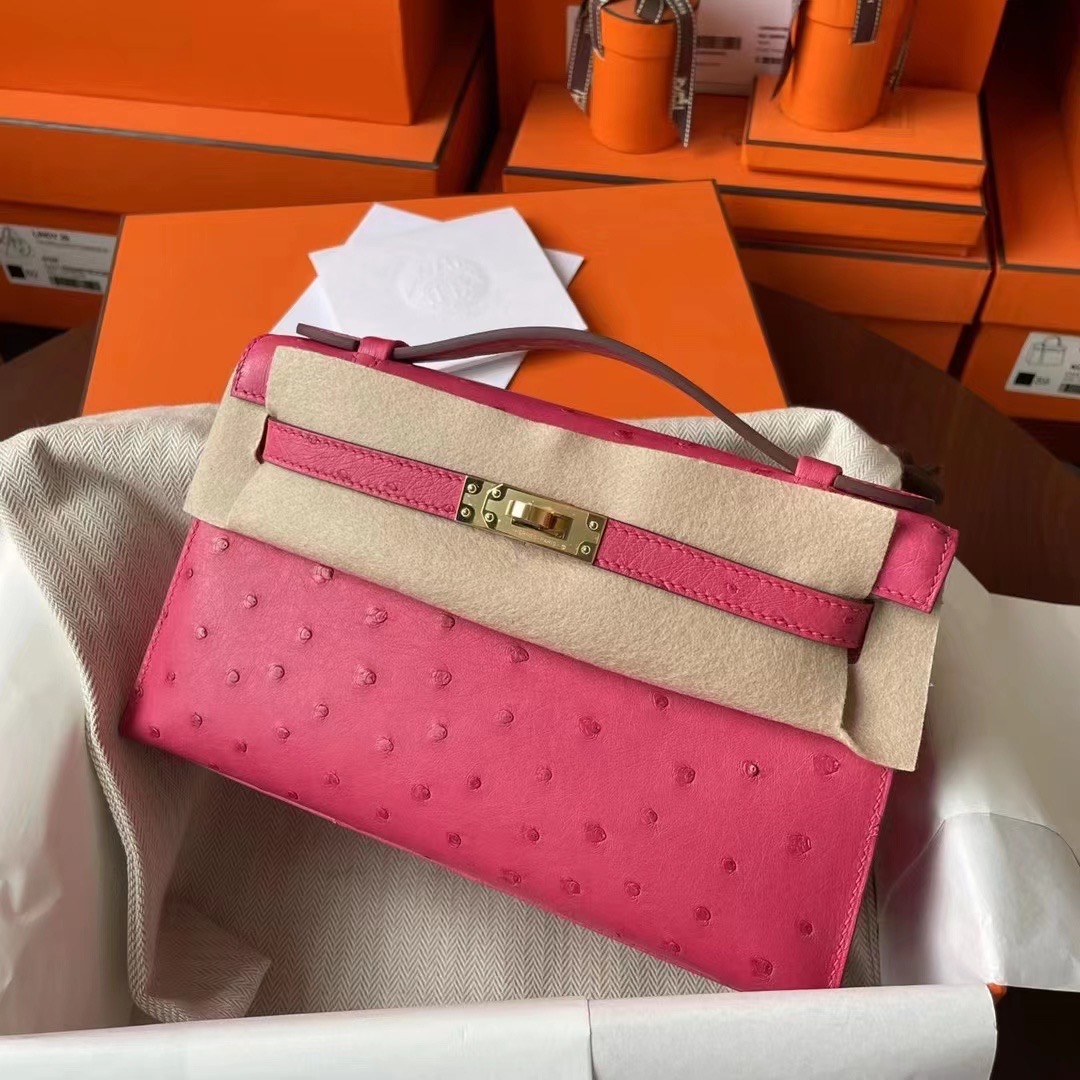 UAE United Arab Emirates HM Minikl pochette E5 Rose Tyren Ostrich