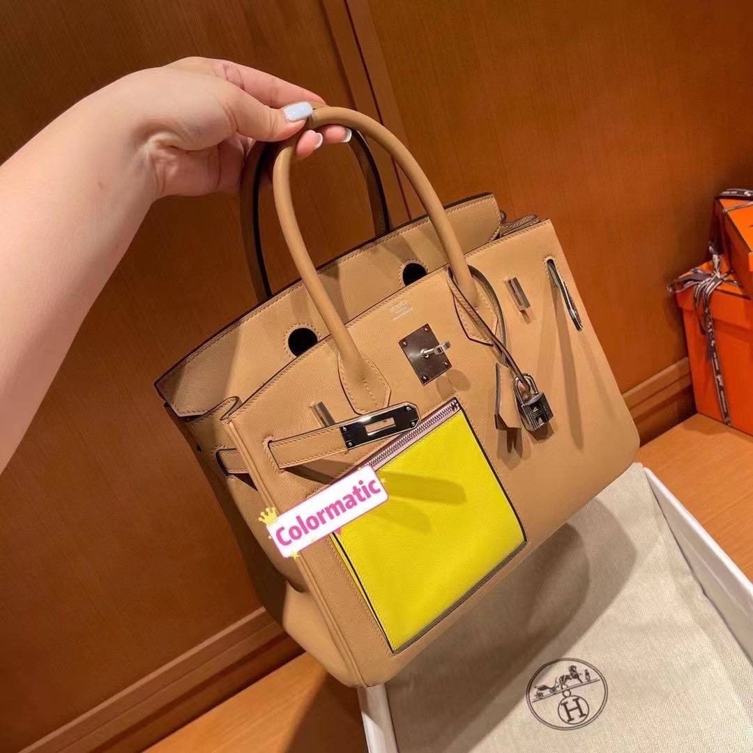 爱马仕包包(Sydney)澳大利亚全球购 2022春夏新品 Hermès Colormatic BK 30 Swift 银扣