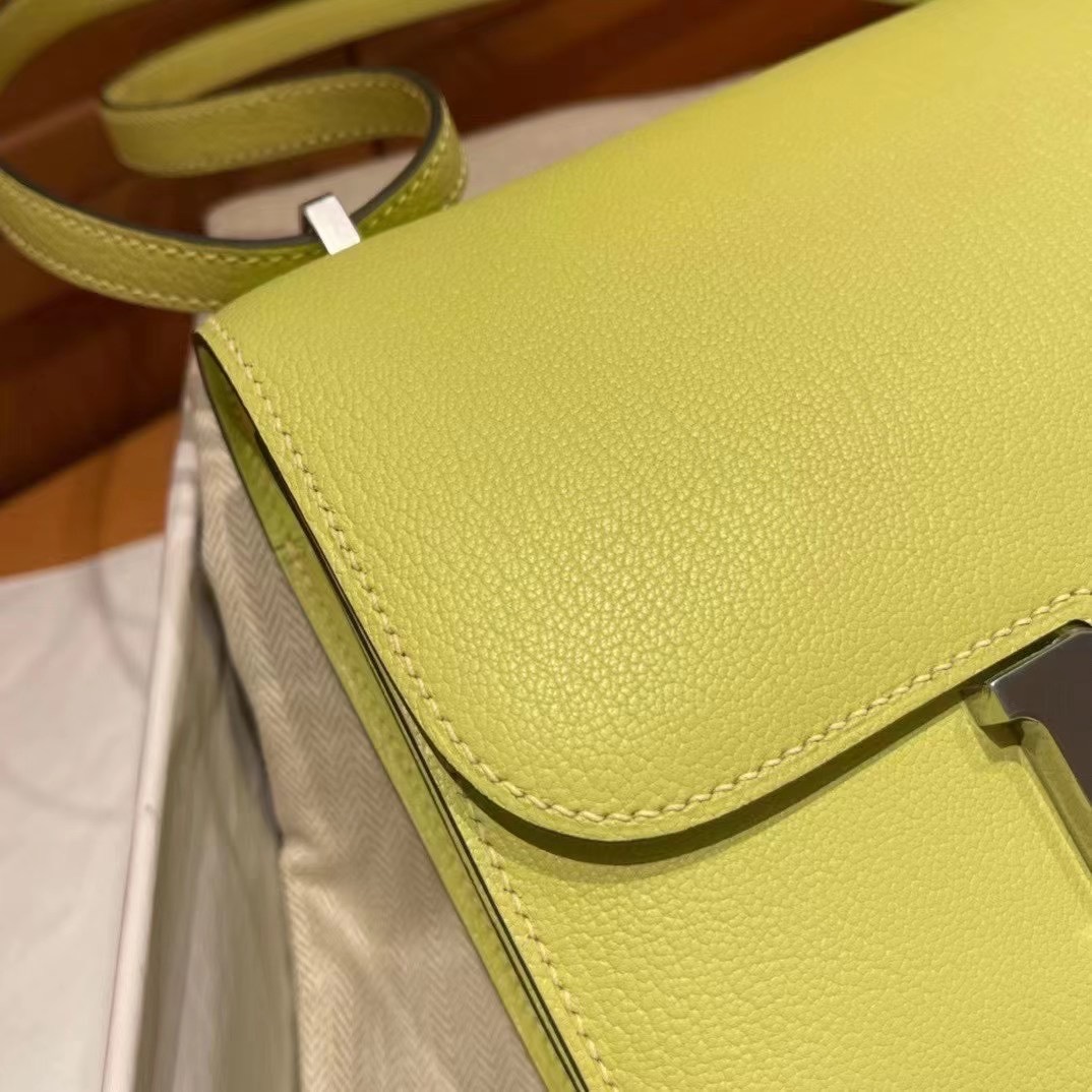 Hermès Constance 18 R9 Jaune Bourgeon PHW All handmade