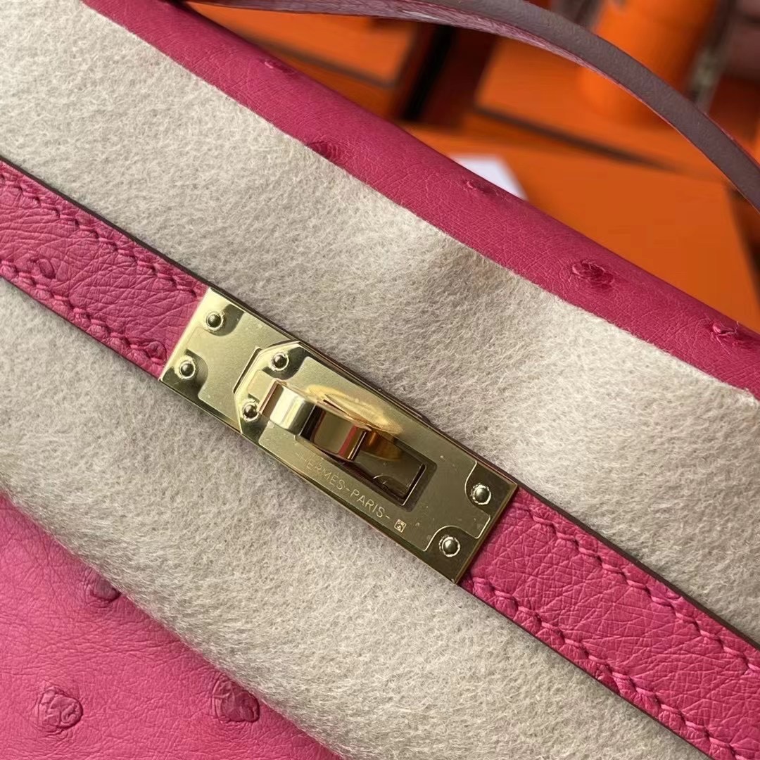 UAE United Arab Emirates HM Minikl pochette E5 Rose Tyren Ostrich