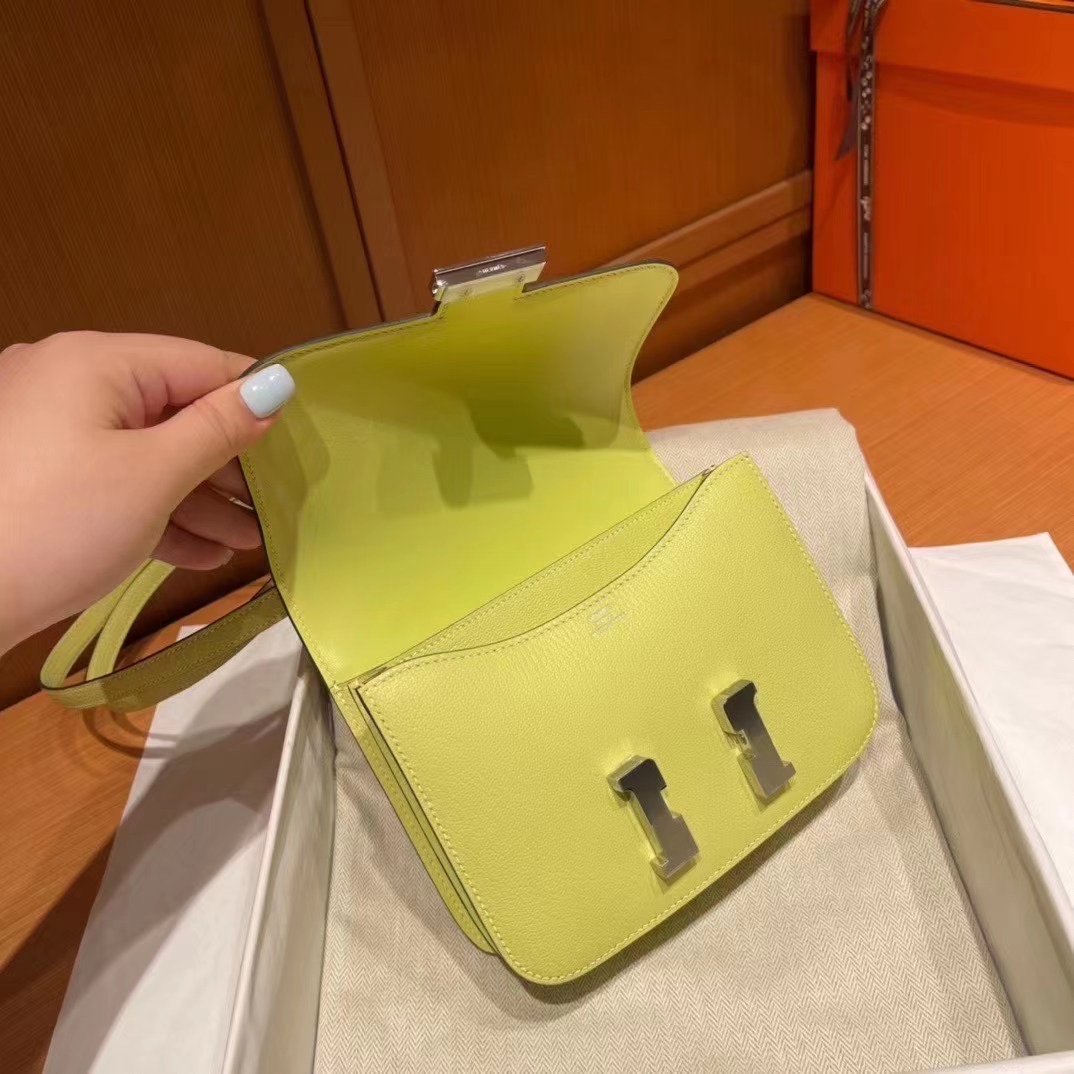 Hermès Constance 18 R9 Jaune Bourgeon PHW All handmade