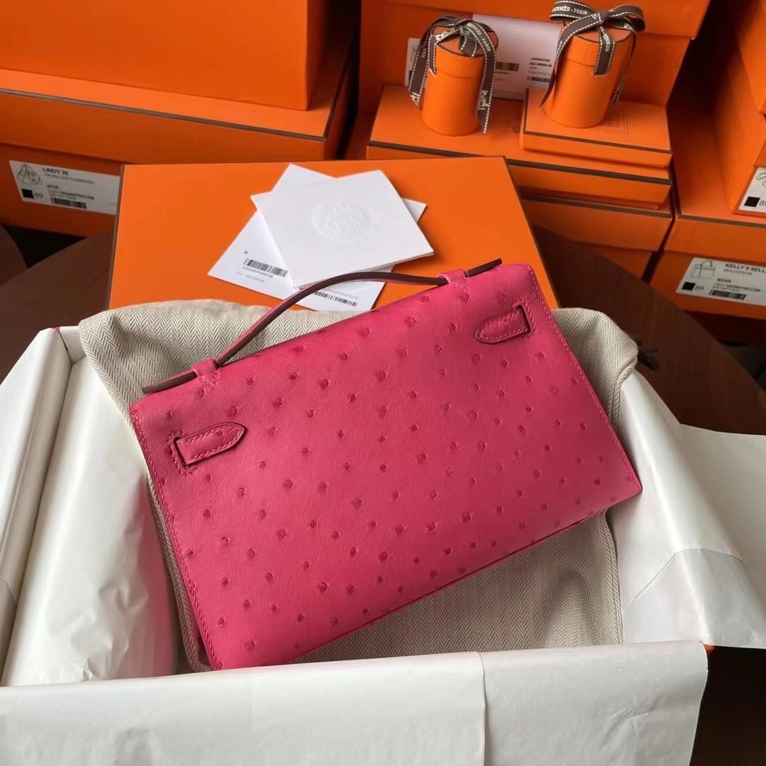 UAE United Arab Emirates HM Minikl pochette E5 Rose Tyren Ostrich