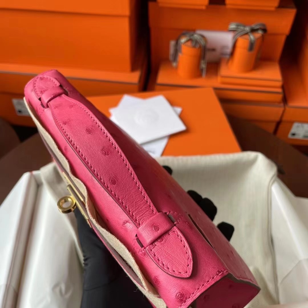 UAE United Arab Emirates HM Minikl pochette E5 Rose Tyren Ostrich