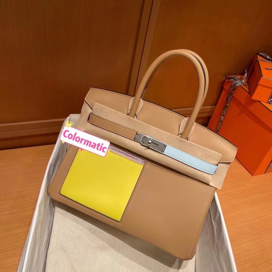 爱马仕包包(Sydney)澳大利亚全球购 2022春夏新品 Hermès Colormatic BK 30 Swift 银扣