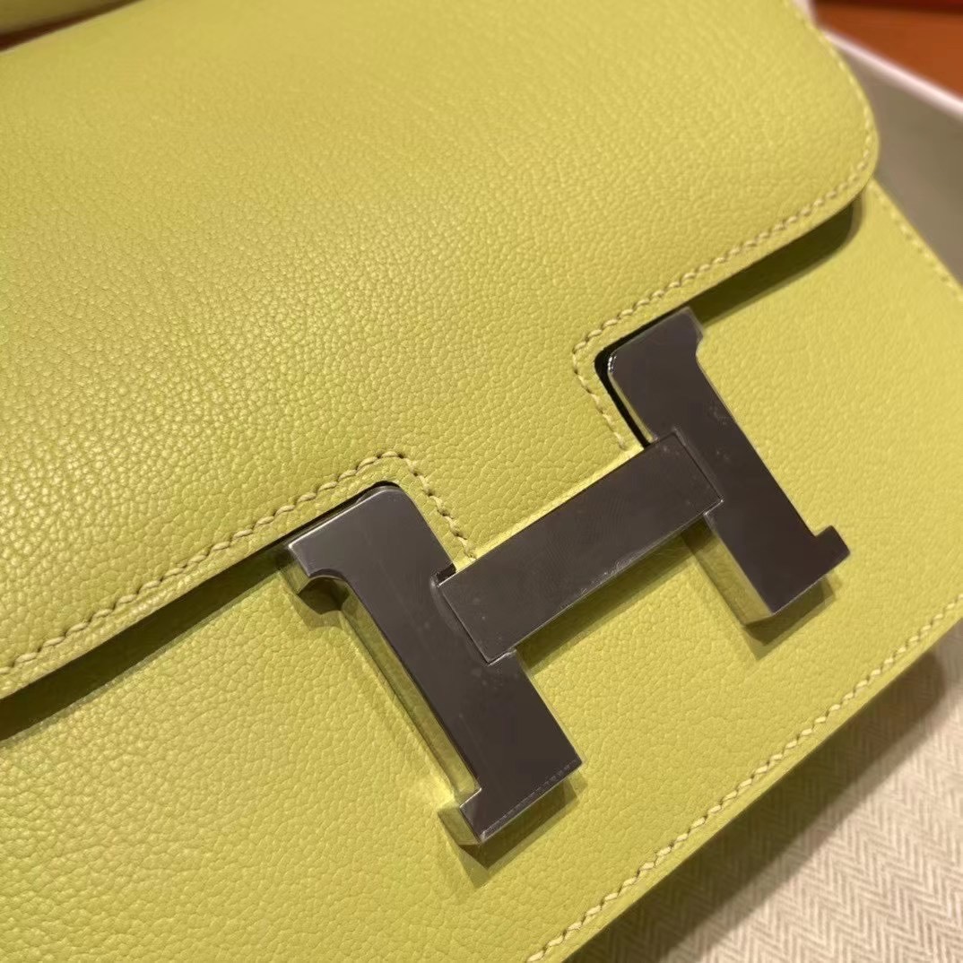 Hermès Constance 18 R9 Jaune Bourgeon PHW All handmade
