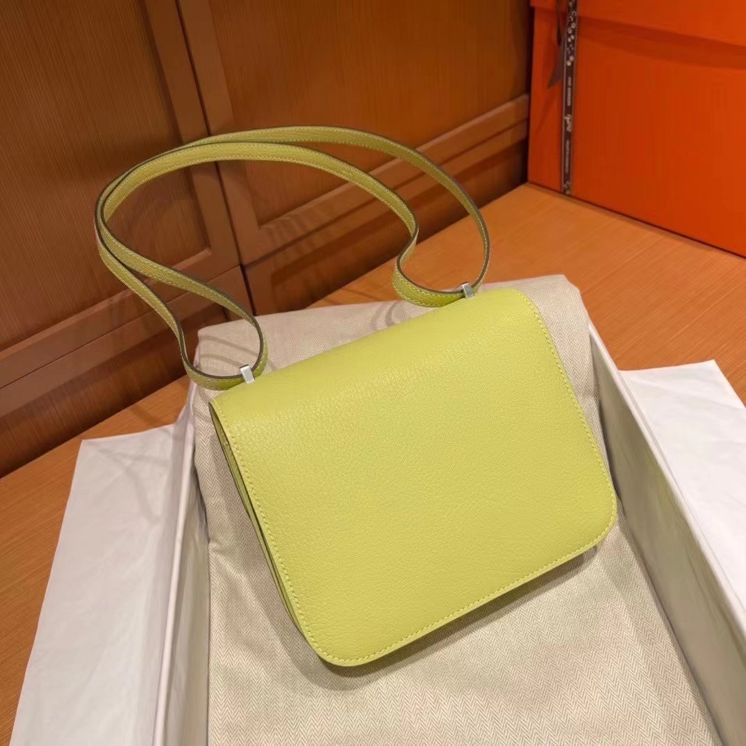 Hermès Constance 18 R9 Jaune Bourgeon PHW All handmade