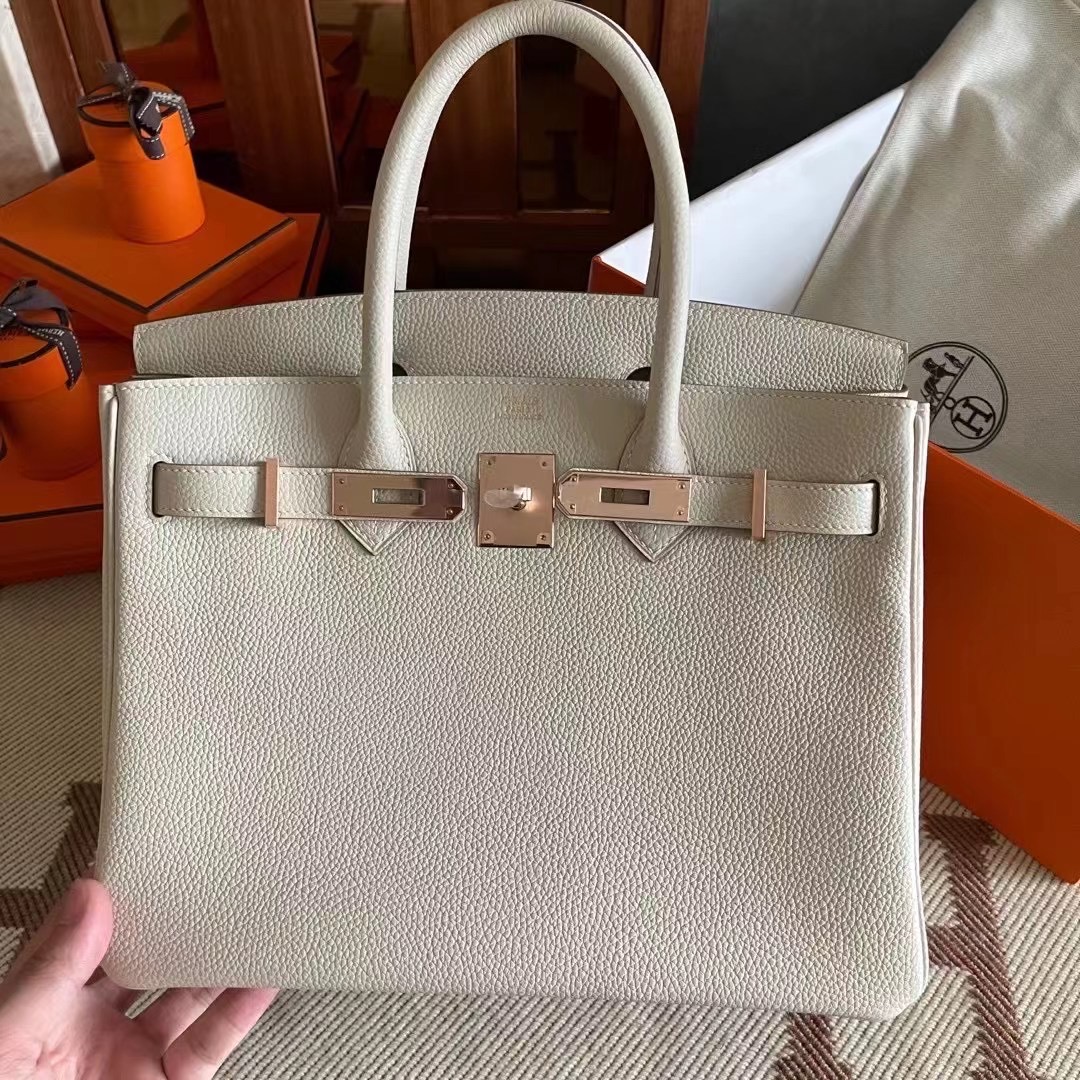 BK  30 togo 10 craie 奶昔白 rose gold 金
