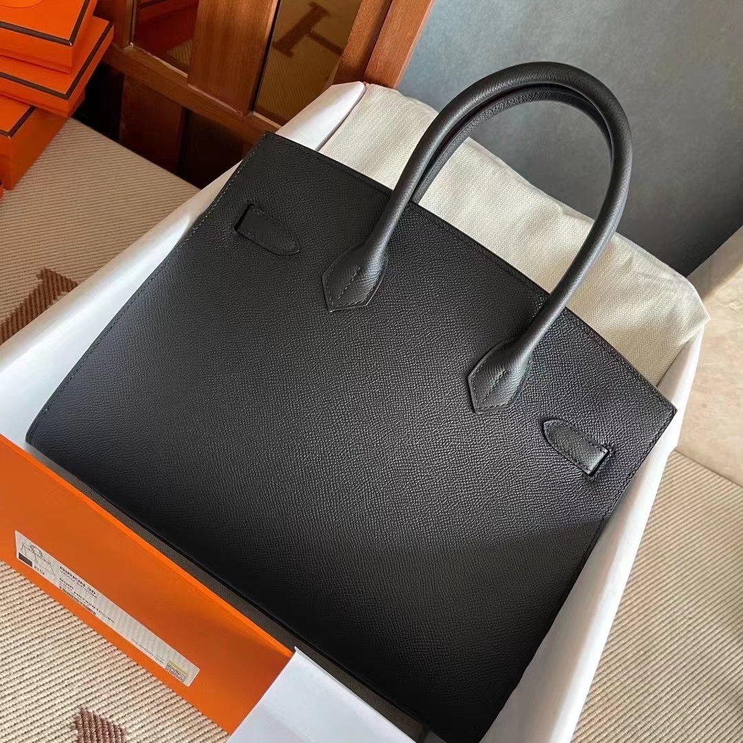 BK 30cm epsom 89 Noir 外缝  黑金