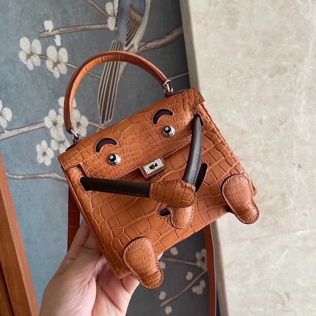 KL doll 雾面美洲  金棕拼乌木色  银