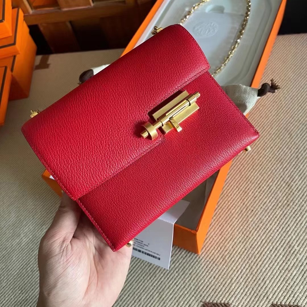 vr mini 山羊皮 Q5国旗红  金