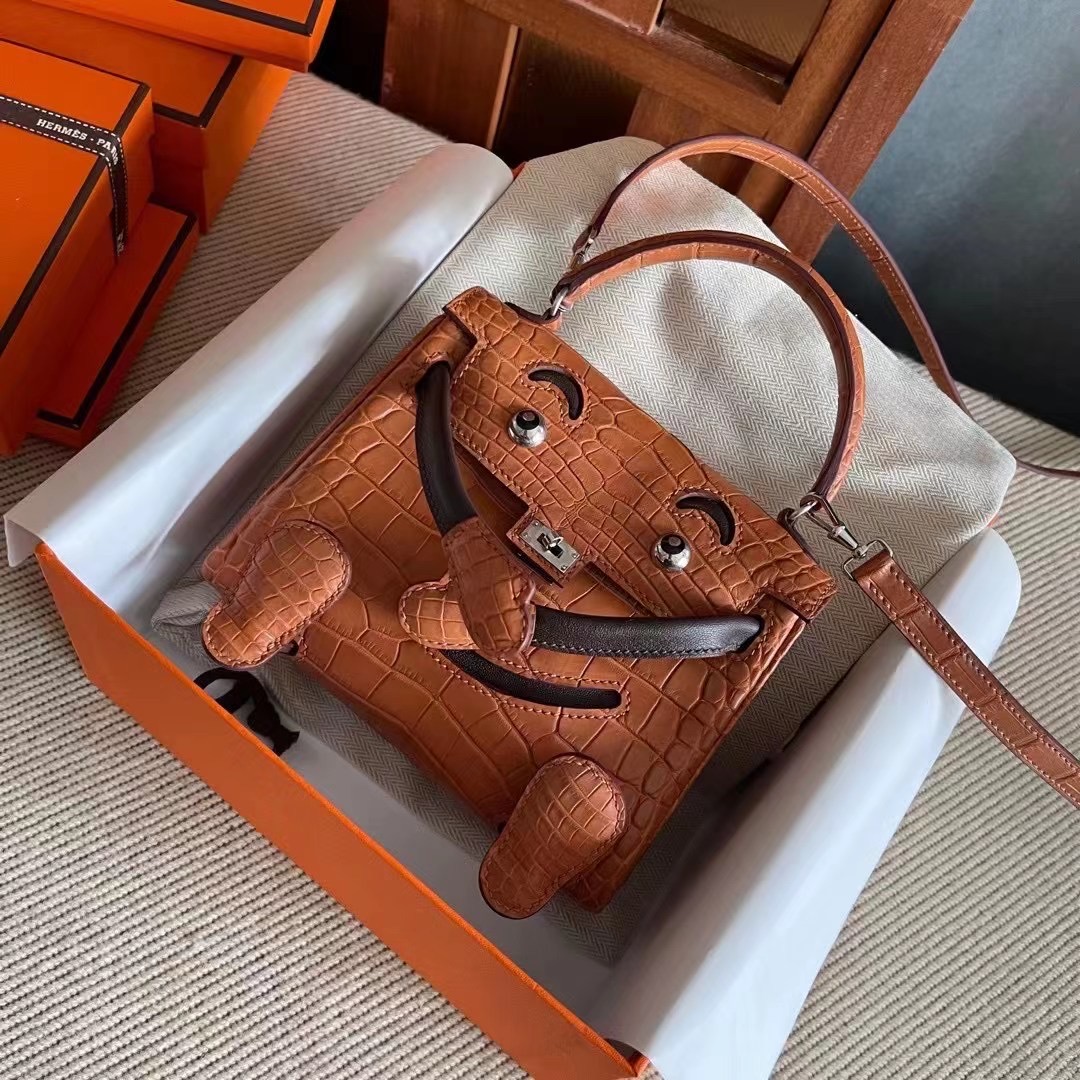 KL doll 雾面美洲  金棕拼乌木色  银