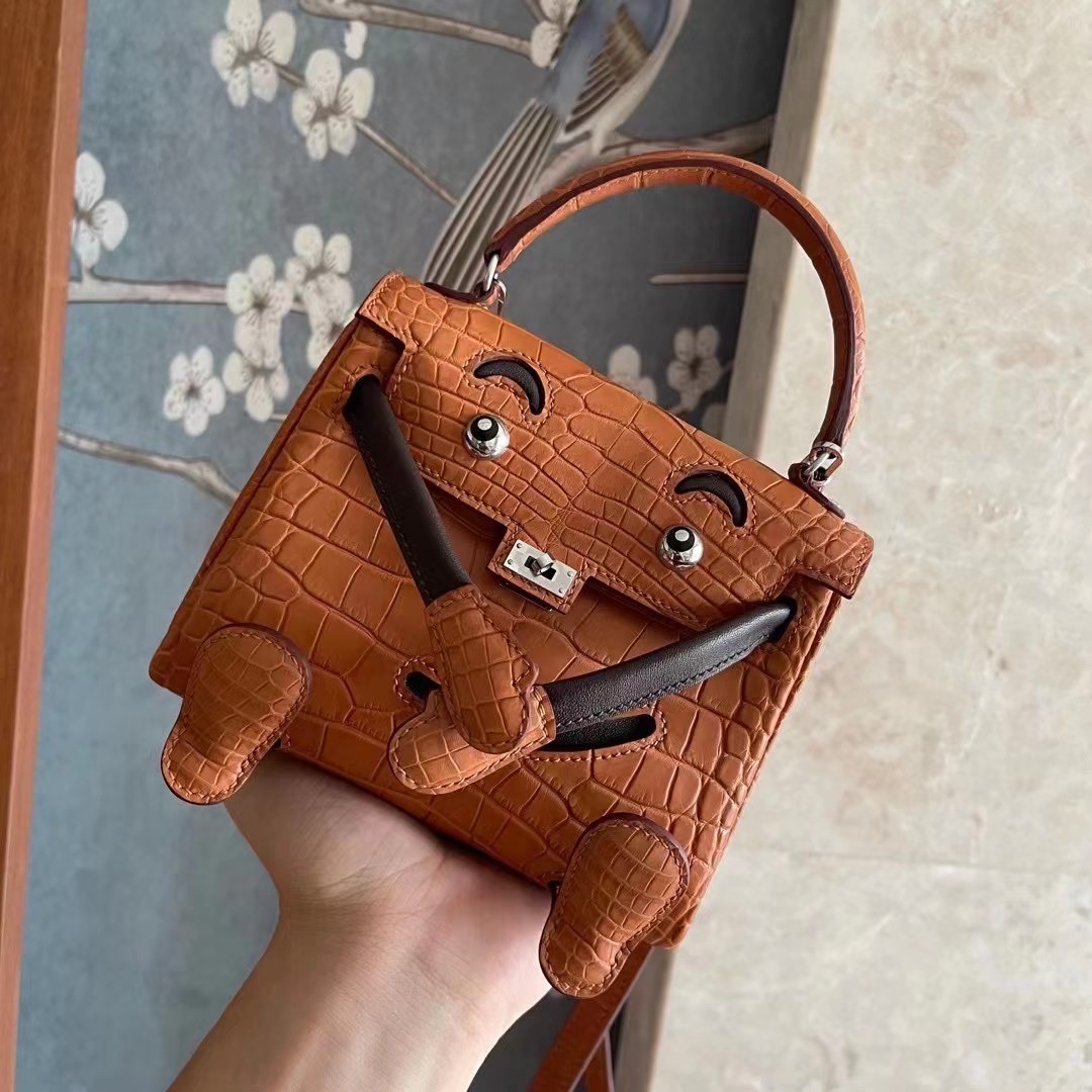 KL doll 雾面美洲  金棕拼乌木色  银