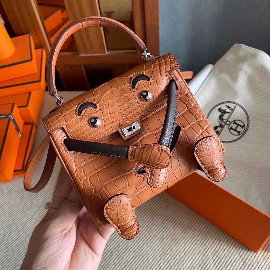 KL doll 雾面美洲  金棕拼乌木色  银