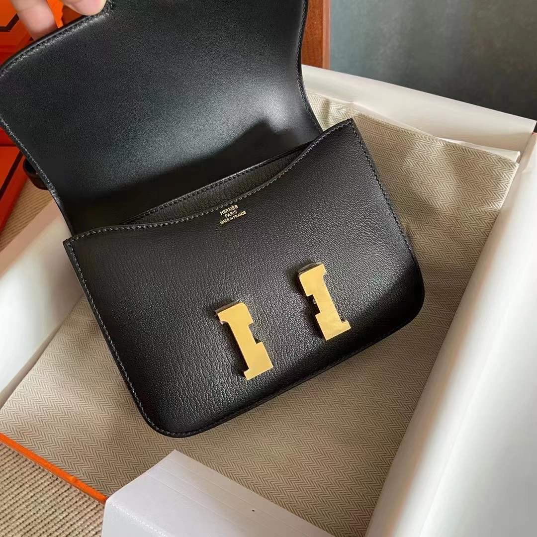 constance 19 山羊皮 Chevre 89 Noir 黑金